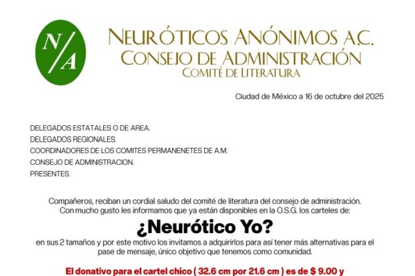 Cartel Neurótico Yo ya disponible