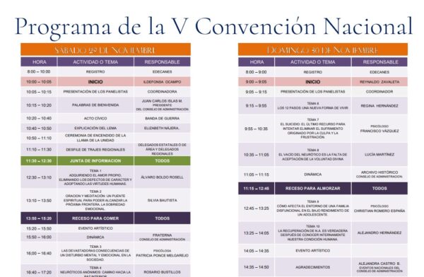 V Convención Nacional